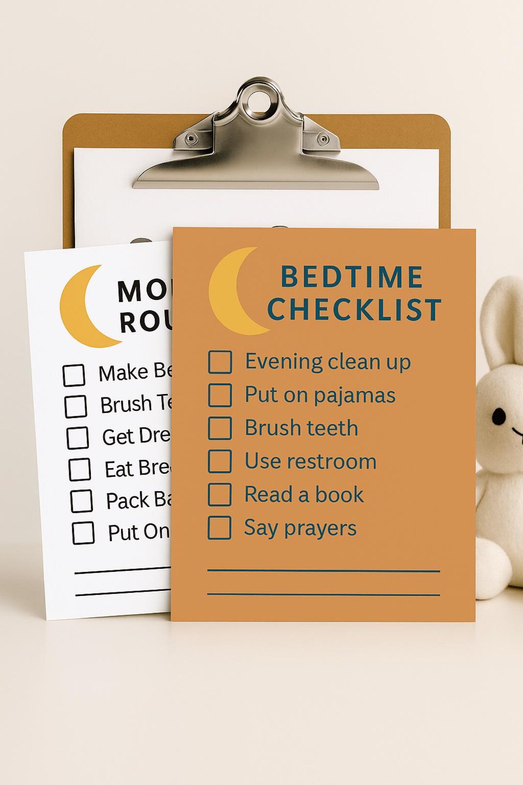 Bedtime Checklist.pdf Morning & Bedtime Routine Chart Bundle – Printable, Editable Checklists ...