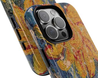 Christina's Flowers, Artistic Phone Case, Colorful Tough Phone Cover, Durable iPhone Case, Unique Art Print Smartphone Case, Gift for Her