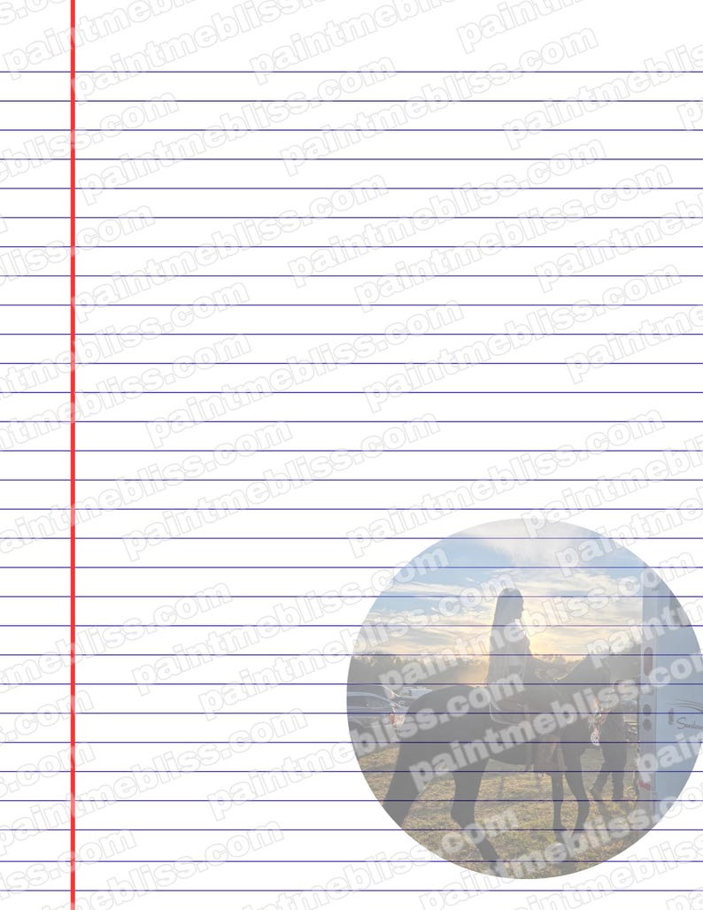 Custom Notebook Paper Design | Personalized Composition Paper Template ...