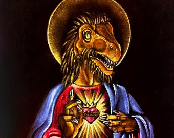 Dino Jesus 5x7 print