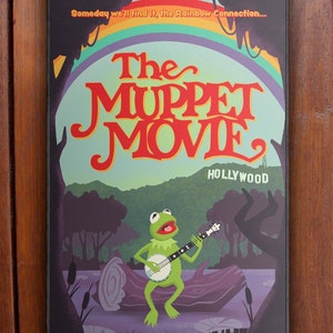 Ilustrowany plakat filmowy The Muppet Movie | Oryginalna ilustracja artystyczna plakatu filmowego