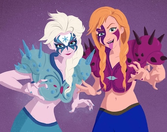 Princesses of Wrestling: Legion of Frost 8x10 print