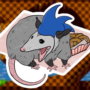 Sonic Opossum Sticker image 1