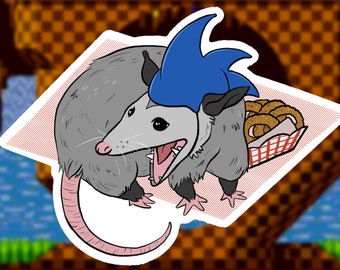 Sonic Opossum Sticker