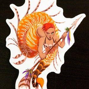 Autocollant De die-Cut de sirène de Scorpion