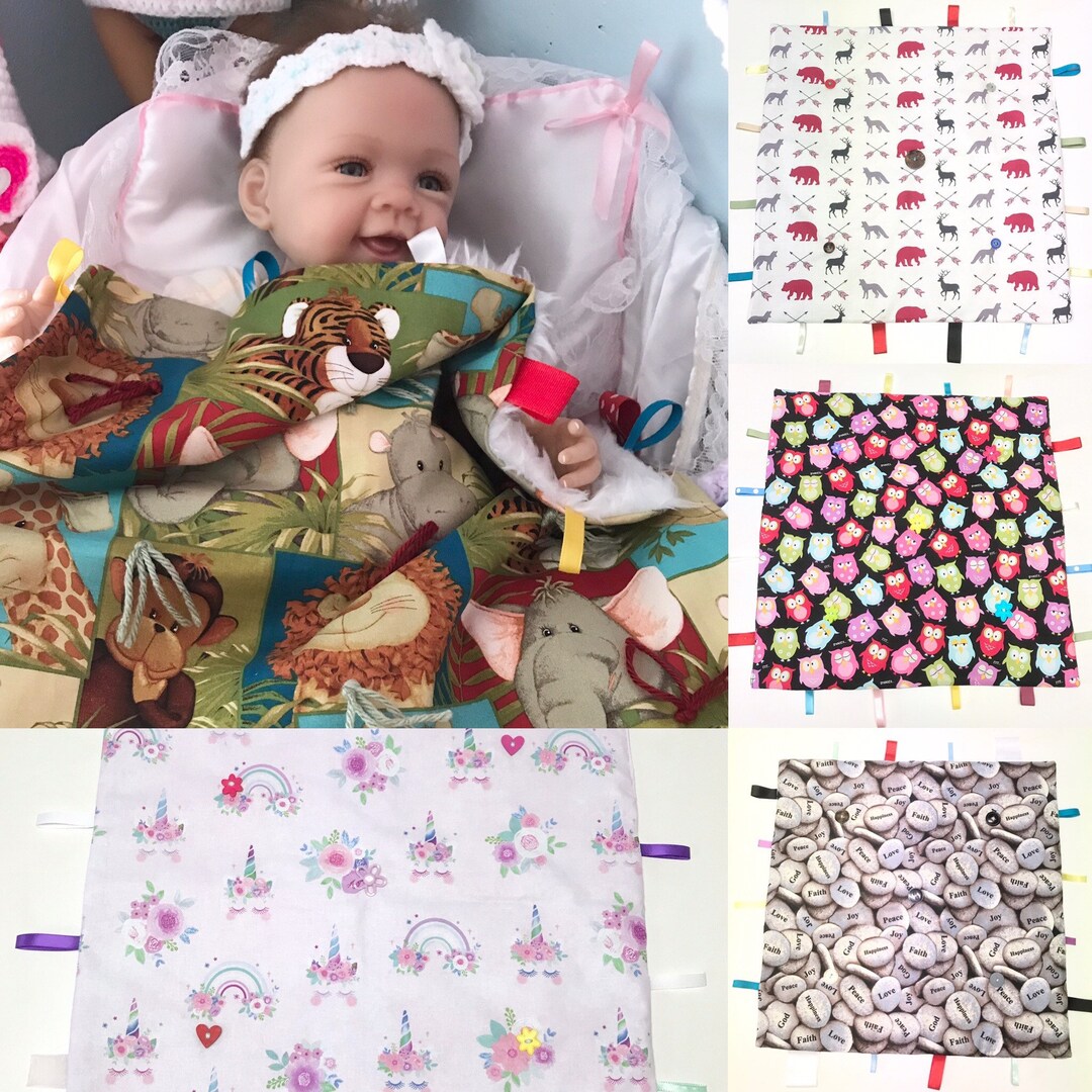 Baby Travel Blankets, Baby Unicorn Travel Blanket, Peace & Love Baby