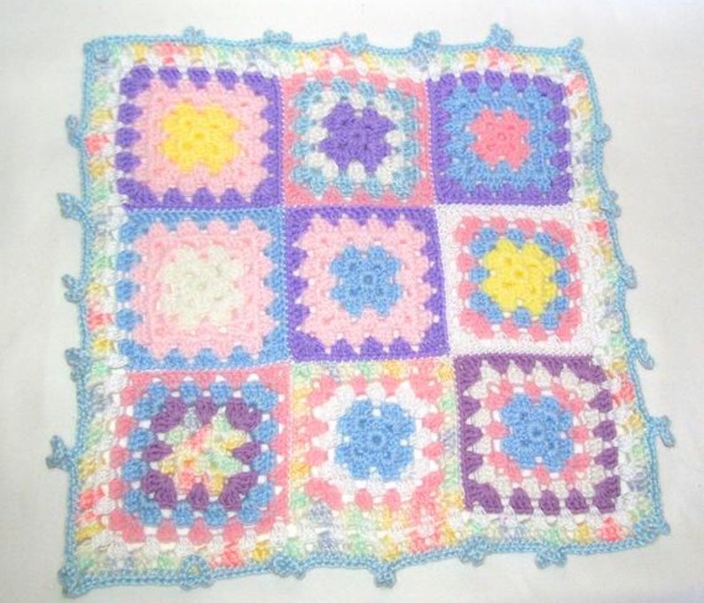 Baby Travel Blankets, Baby Lamb Travel Blanket, Baby Doggy Travel Blanket, Babies Travel Blankie, Little Travel Blankie Granny Squares