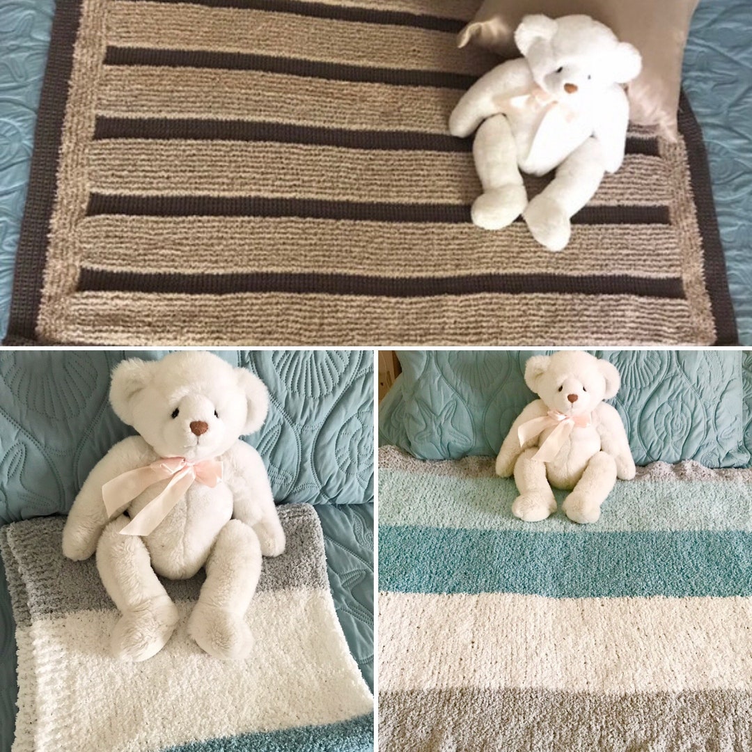 Super Soft Baby Blanket Beige and Brown Baby Blanket Aqua & Etsy UK