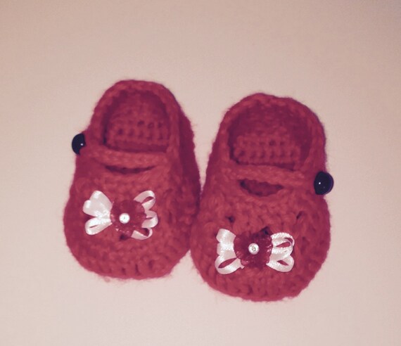 red mary janes baby