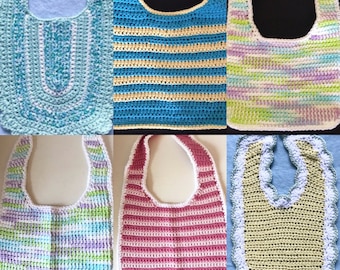 Adorable Baby Bibs, Blue Baby Bib, Pink & Blue Bibs, Baby Bibs, Pastel Baby Bibs, Boys And Girls Bibs, Colorful Baby Bibs, Washable Bibs