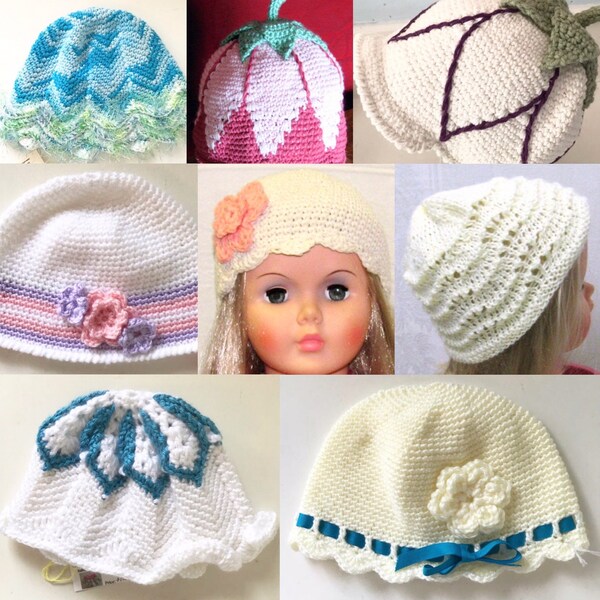 Children’s Hat, Kids Hats, Ocean Hat, Colorful Kids Hats, Little Kids Hats, Handmade Kids Hats, Girls Cloche Hats, Baby Hats, Shoebox Gift