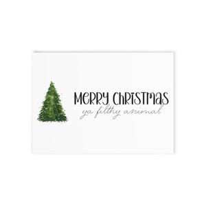 Merry Christmas Holiday Cards, Christmas Greeting Cards, Festive Card Bundle, Unique Holiday Cards, One-Sided Christmas Cards