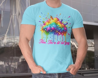 Rainbow Pride Graphic Tee: Funny LGBTQ Color Splash Shirt