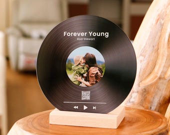 Custom Song Photo Vinyl Record, Acrylic Song Plaque, Personalized Vinyl Record, Music Plaque, Birthday Gift for Her Him, Valentine gift