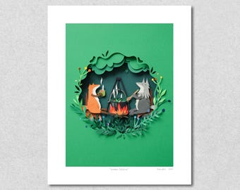Summer Solstice Giclée Art Print: Archival Paper, Nature Wall Art