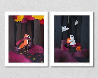 Fall Woods Giclée Print: Autumn Wall Art, Archival Paper