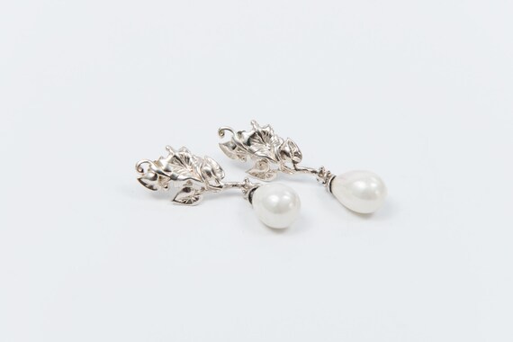 Majorica pearl drop earrings deals