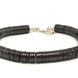 Natural 6mm Hematite crystal bracelet for men or women, hematite jewelry, Gift for Him, gemstone bracelets, bracelet from Israel