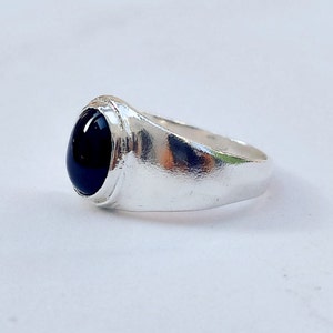 Black Onyx Signet Ring, men signet ring, Pinky ring, Unisex Ring,  rings for men,  made in israel