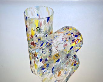 ミルフィオリ ムラーノガラス タンブラー - 手吹きベネチアンガラス (6