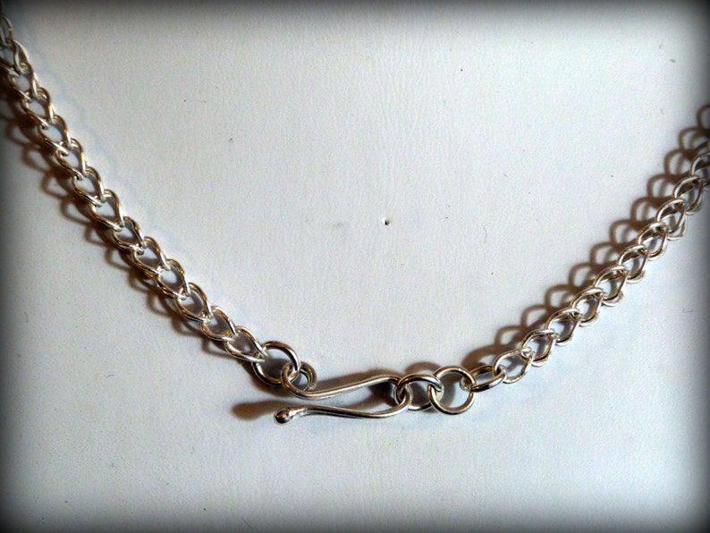 Fine silversingleclassic loop in loop necklace with Etsy