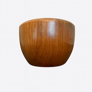 Hand-Turned Cherry Wood Bowl – Handmade Rustic Décor, Heirloom Gift 6&quot;x4&quot;
