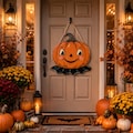 Vintage Halloween Decor Outdoor, Halloween Door Hanger, Gothic Home Decor, Pumpkin Decor, Halloween Decorations Outdoor Housewarming Gifts