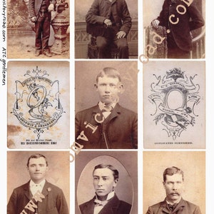 INSTANT DOWNLOAD ATC size vintage photos