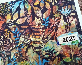 2023 WEEKS printable WILD foliage insert for Hobonichi WEEKS Cover