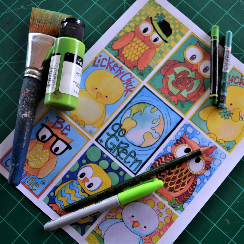 INSTANT DOWNLOAD Watercolor ATC - Etsy