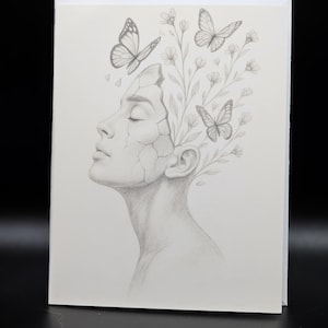 Hermosas tarjetas de notas en blanco