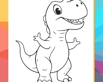 Dinosaur Coloring Book – 5 Printable Pages for Kids