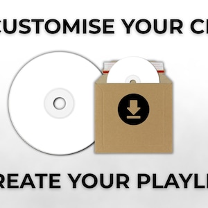 Maak je eigen aangepaste mixtape-cd – 12 nummers – Spotify-afspeellijst op cd – uniek cadeau-idee – expreslevering