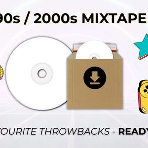 Create Your Own 90s / 2000s Mixtape CD – Personalised Music Gift – Up to 12 Songs from Your Playlist - Express Delivery