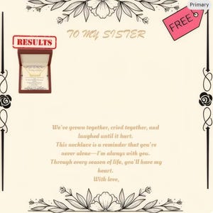 Für meine Schwester Halskette Geschenk - immer bei Ihnen Nachricht Karte Schmuck, ein sinnvolles Geschenk für Schwester Geburtstag oder besonderen Moment