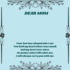 Dear Mom Necklace Gift – Linked Hearts Pendant with Message Card for Mother’s Day, Birthday, or Just Because