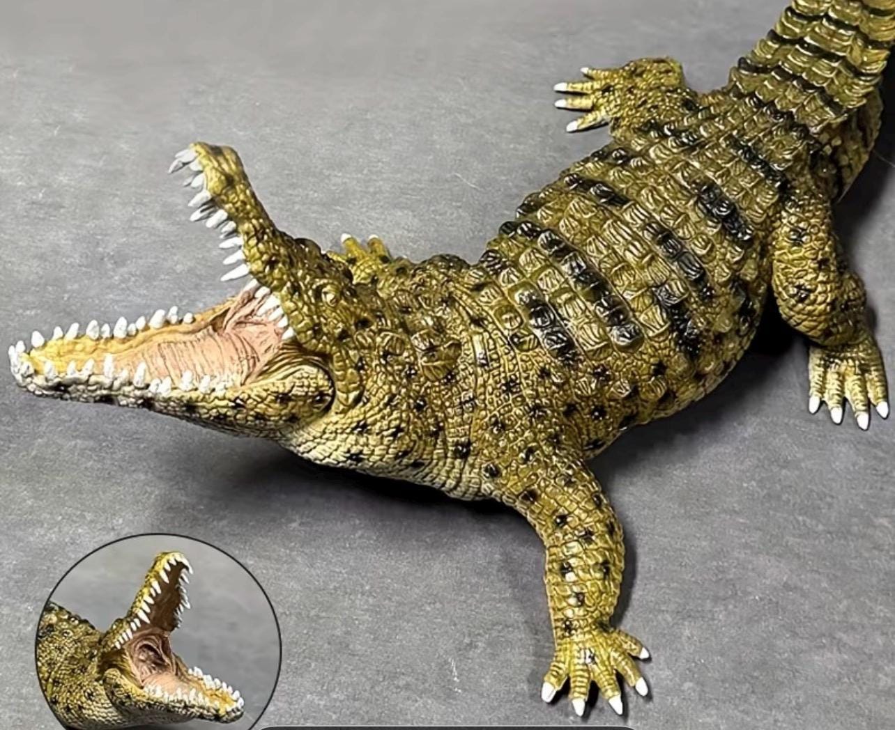 Realistic Closeable Jaw Authentic Crocodile Animal Model, Solid PVC ...