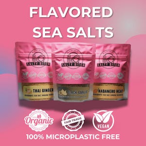 Set de regalo de sal marina con sabor – Paquete de muestra gourmet (6 unidades)