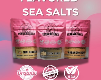 Set de regalo de sal marina con sabor – Paquete de muestra gourmet (6 unidades)
