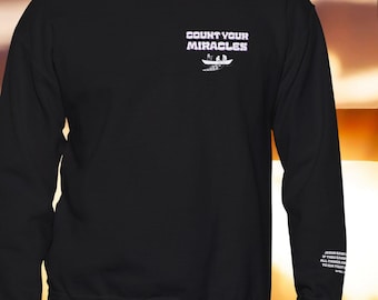 Wunder von Jesus Rundhals-Sweatshirt, religiöse Kleidung, christliche Kleidung, spirituelles Geschenk, glaubensbasierte Kleidung