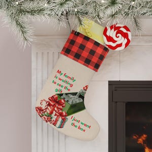 Cat Christmas Stocking, Holiday Pet Gift, Holiday cat Decoration, Xmas Cat Decor, Cute Animal Lover Present, Pet stocking