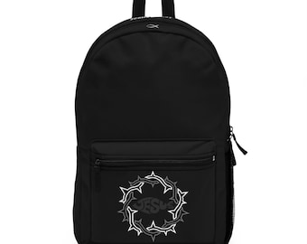 Jesus Crown of Thorns Backpack, Inspirational Christian Bag, Polyester Travel Bag