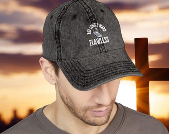 Casquette vintage chrétienne brodée, casquette de baseball religieuse, cadeau confessionnel, accessoires d'église