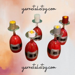 Santa Candle Holder With Candle image 1