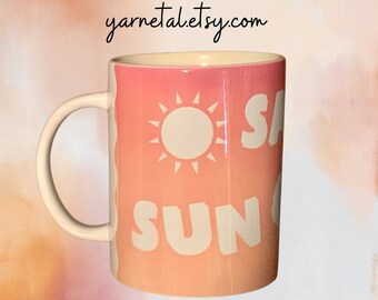 Sun Sand Sea 15 oz Ceramic Mug