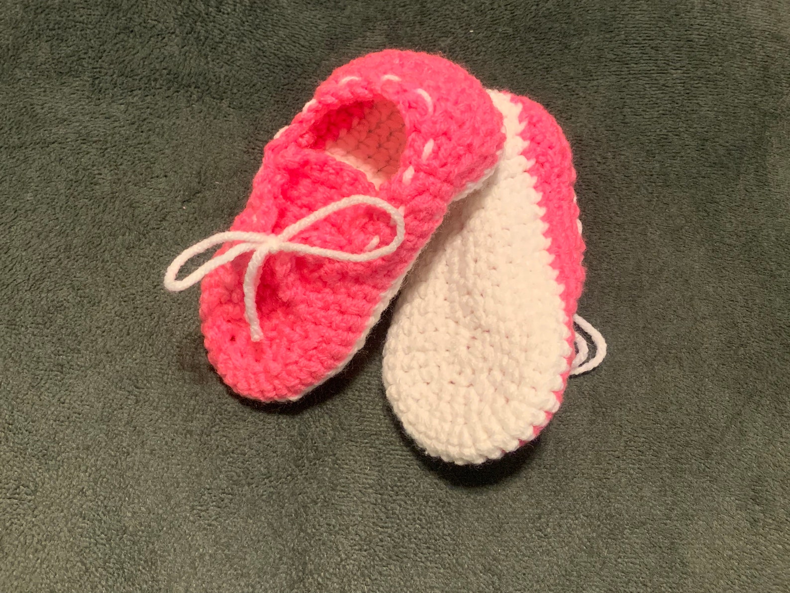 Toddler Boat Shoe Slippers pink & White Etsy