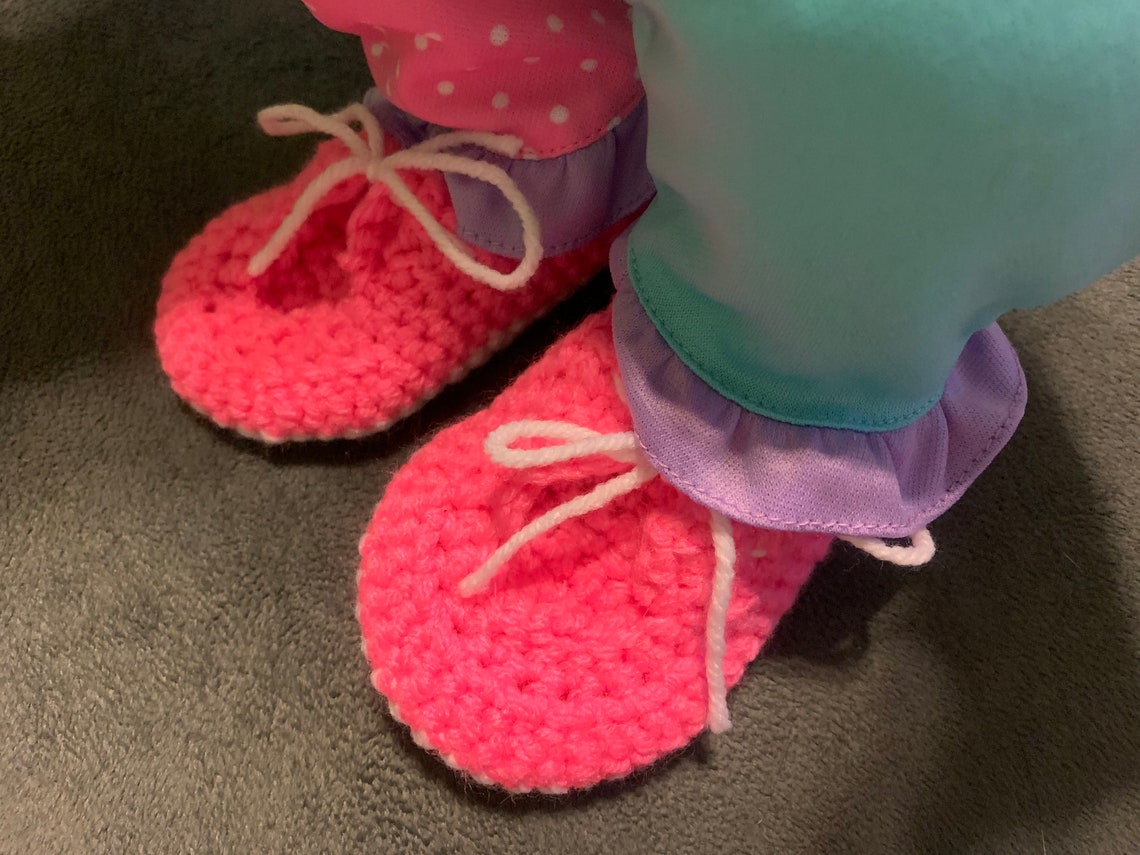Toddler Boat Shoe Slippers pink & White Etsy