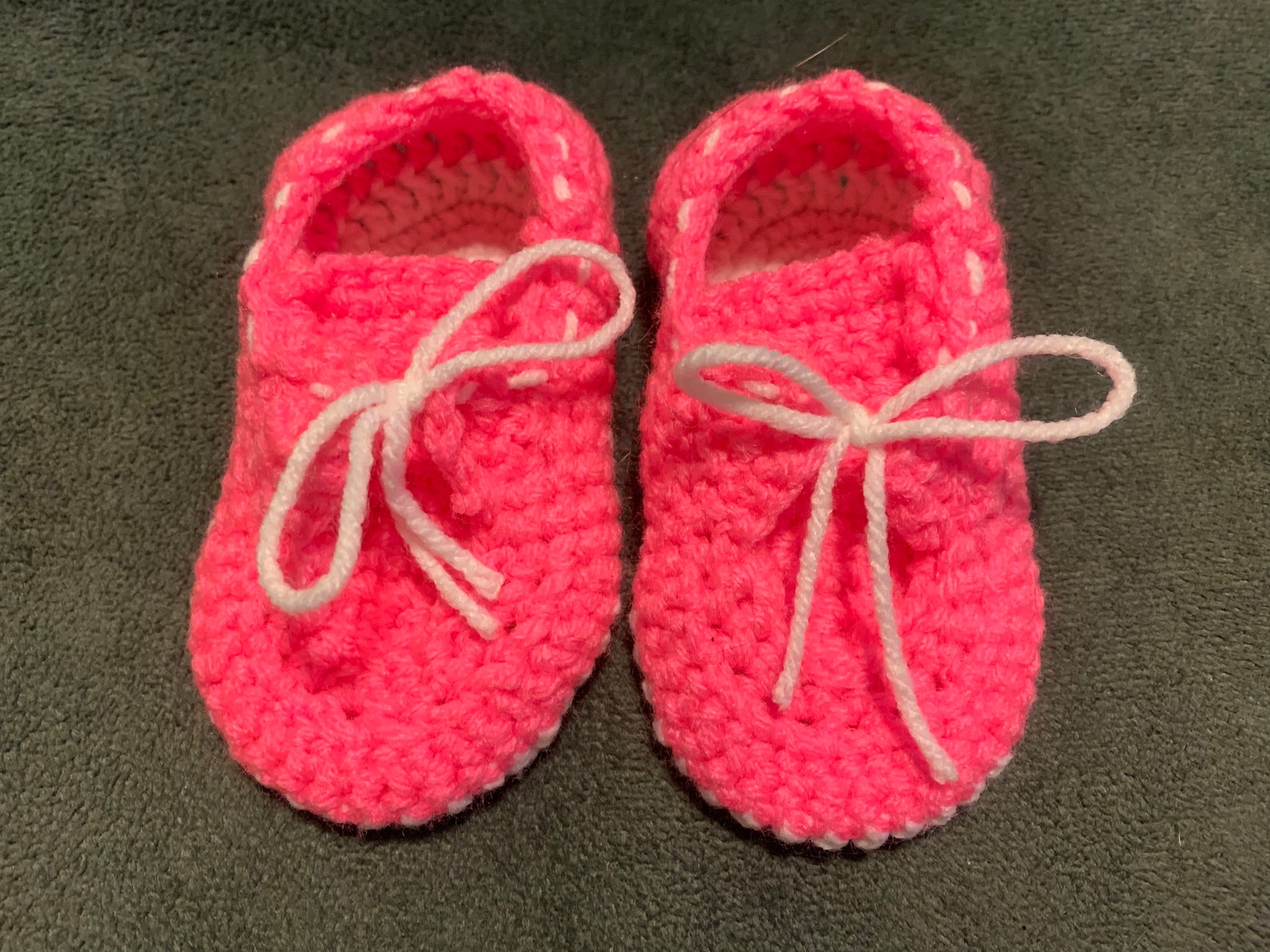 Toddler Boat Shoe Slippers pink & White Etsy