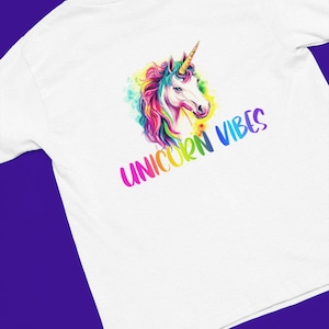 Rainbow Unicorn T-Shirt: Colorful Magic Tee, Fantasy Gift