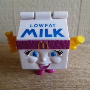 McDonalds Transformer Lowfat Milk Carton Transformer 1993